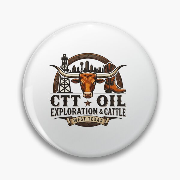 Item preview, CTT Oil Exploration & Cattle Design Tee  Oilfield Ranch designed and sold by Elenafatulla.
