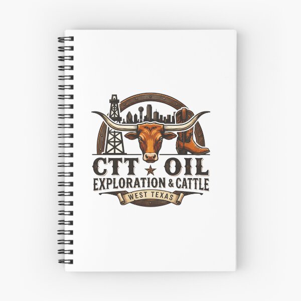 Item preview, CTT Oil Exploration & Cattle Design Tee  Oilfield Ranch designed and sold by Elenafatulla.
