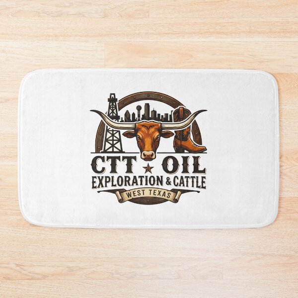Item preview, CTT Oil Exploration & Cattle Design Tee  Oilfield Ranch designed and sold by Elenafatulla.
