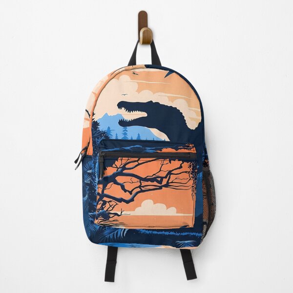 Item preview, Dinosaur Silhouette Landscape with Volcano designed and sold by Bryghte.