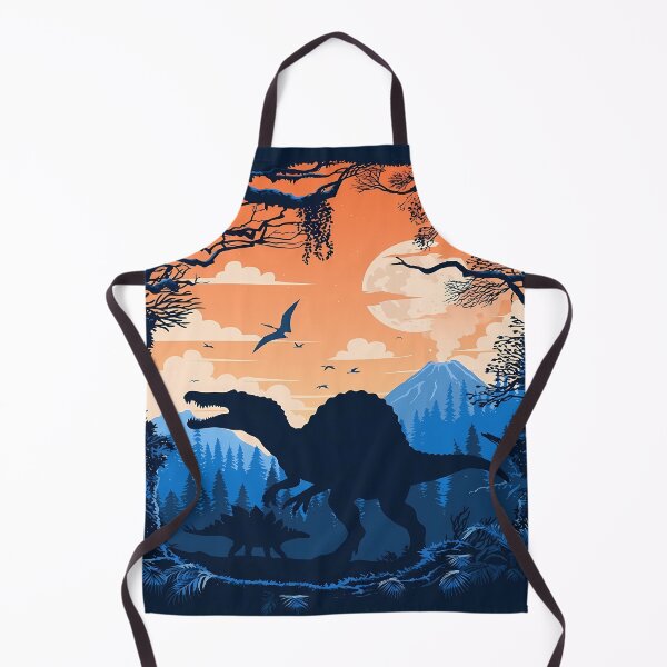 Item preview, Dinosaur Silhouette Landscape with Volcano designed and sold by Bryghte.