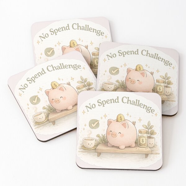 Item preview, No Spend Challenge Budget Lifestyle Minimalist Poster & Phone Case designed and sold by goodcrystals.