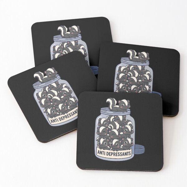 Item preview, Funny Skunk Anti Depressant Jar Animal Lover Boys Girls Kids designed and sold by rafaeltto.