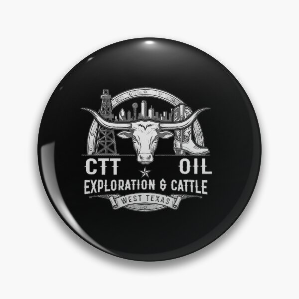 Item preview, CTT Oil Exploration & Cattle -Oilfield Ranch Black designed and sold by Elenafatulla.