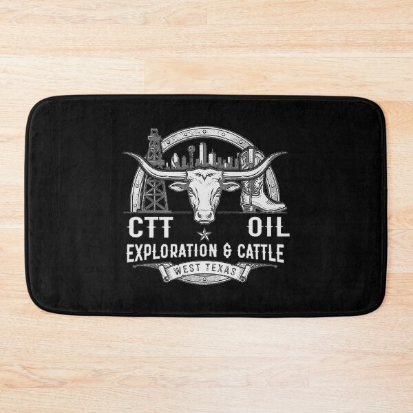 Item preview, CTT Oil Exploration & Cattle -Oilfield Ranch Black designed and sold by Elenafatulla.