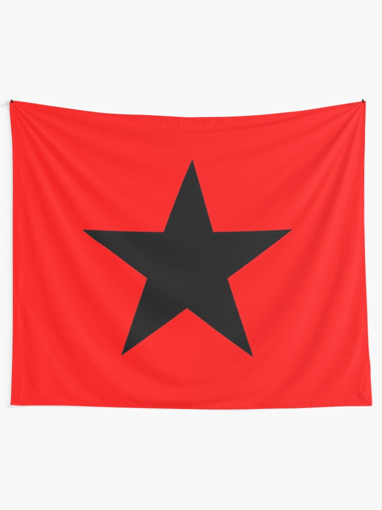 Schwarzer Stern Auf Rot Dunkler Stern Schwarzes Loch Stellar Leistung Cool Wandbehang Von Tomsredbubble Redbubble