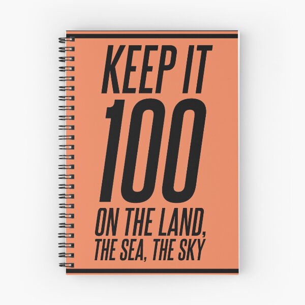 Item preview, Keep It 100 on the Land Sea Sky designed and sold by Big Reputation Media.