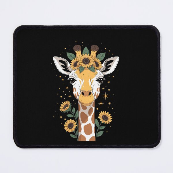 Item preview, Colorful Giraffe With Flower I Giraffe 3 designed and sold by DigitaldeligArt.