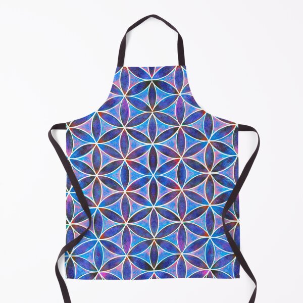 Item preview, Flower of Life Blue Textured Pattern designed and sold by shantilovesart.