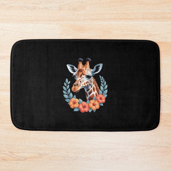Item preview, Colorful Giraffe With Flower I Giraffe designed and sold by SyntaxClaw.