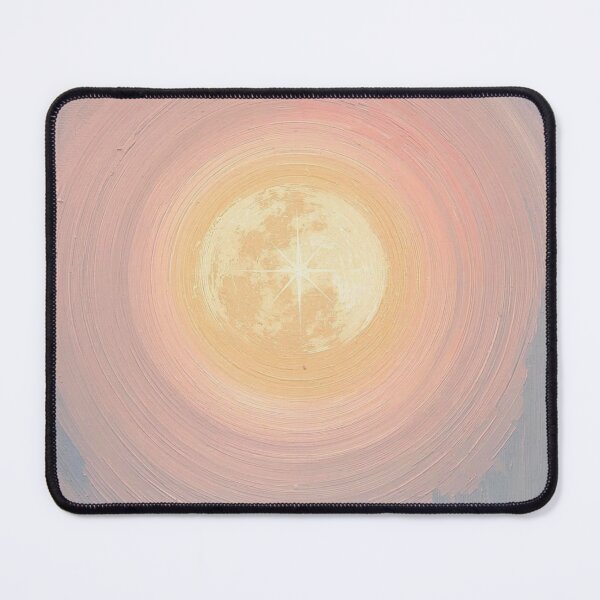 Item preview, Celestial Radiance: Modern Abstract Impasto Star and Pastel Halo Textured Art designed and sold by Cozyartsss.
