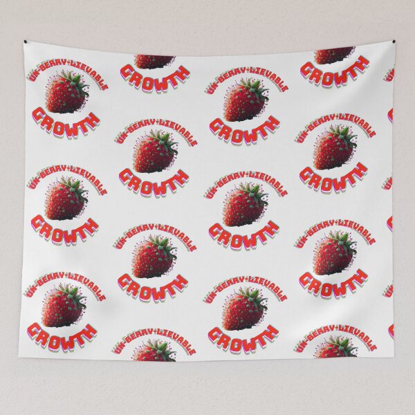 Item preview, Strawberry: Surreal Biophilic Fruit Art designed and sold by HopeAndHustle.
