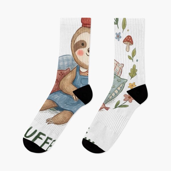 Item preview, Cozy Buffering Sloth Cottagecore Aesthetic Art designed and sold by auxincaftan0o.