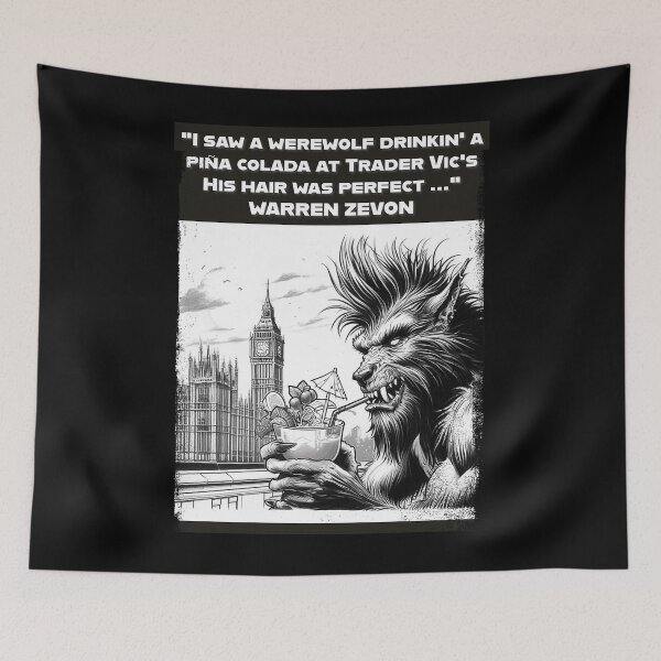 Item preview, Warren Zevon Werewolves Of London Lyrics Inspired designed and sold by Zaayguutar.