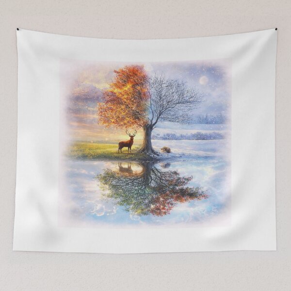 Item preview, Four Seasons Guardian Tree designed and sold by GeoWild Designs.