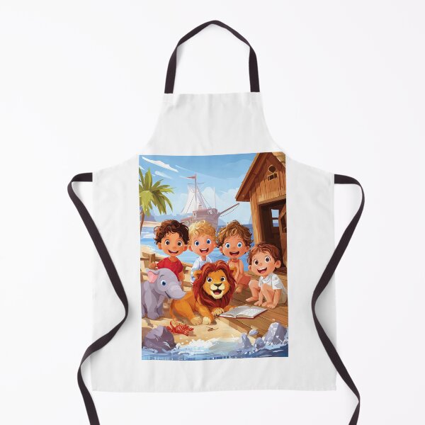 Item preview, Kids Reading Books on Pirate Ship Deck designed and sold by Piotrek0001.