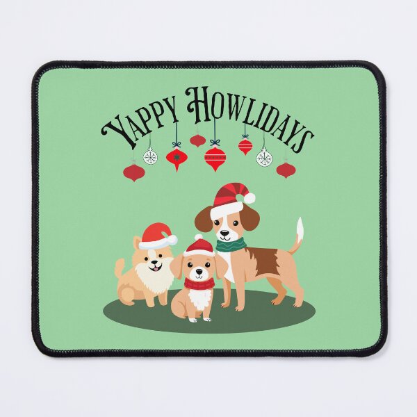 Item preview, Yappy Howlidays Funny Christmas Dog designed and sold by Sachie's Studio.