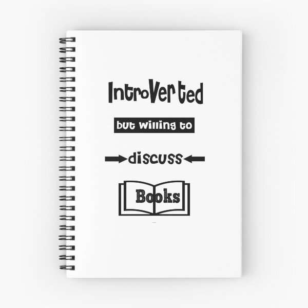 Item preview, Introverted but willing to discuss Books designed and sold by ShuaibDesigns.