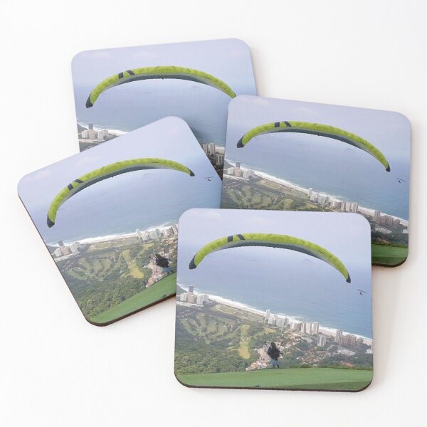 Item preview, Paraglider Over Old Dominion Band Coastal Cityscape designed and sold by Khaactorwriter.