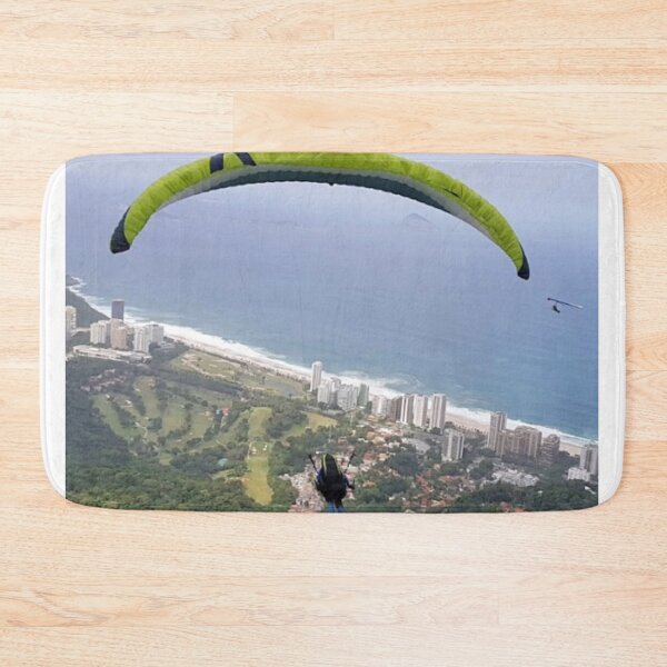 Item preview, Paraglider Over Old Dominion Band Coastal Cityscape designed and sold by Khaactorwriter.