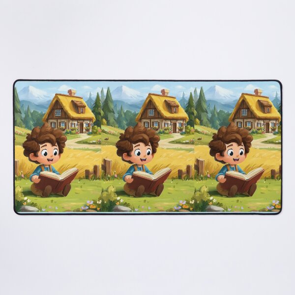 Item preview, Boy Reading on Log in Forest designed and sold by Piotrek0001.