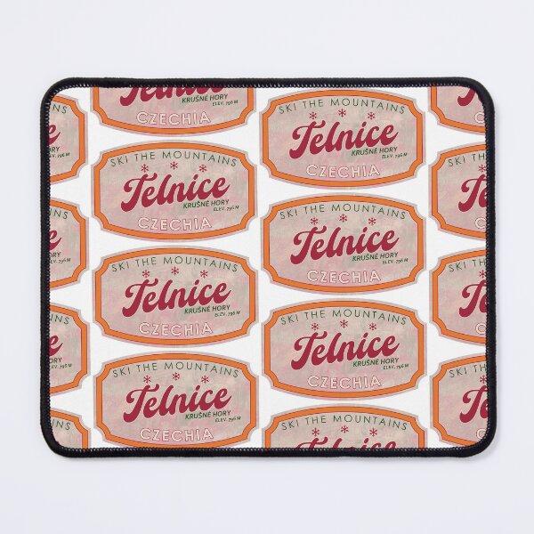 Item preview, Telnice, Czechia, Krušné hory, Ski, textured skiing badge designed and sold by Wanderful-roads.