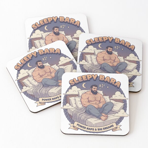 Item preview, Sleepy Bara – Power Naps & Big Dreams Muscular Man Gym Recovery Art designed and sold by Wear Sculpt.