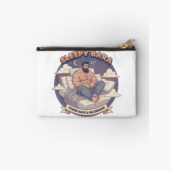 Item preview, Sleepy Bara – Power Naps & Big Dreams Muscular Man Gym Recovery Art designed and sold by Wear Sculpt.