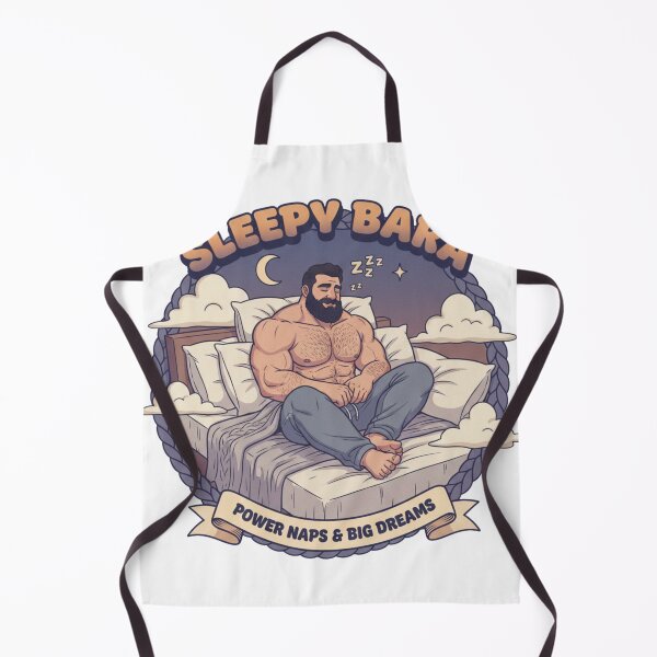 Item preview, Sleepy Bara – Power Naps & Big Dreams Muscular Man Gym Recovery Art designed and sold by Wear Sculpt.