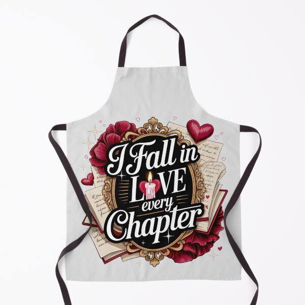 Item preview, I Fall In Love Every Chapter Romantic Book Lover Floral Art designed and sold by SplashTastic.