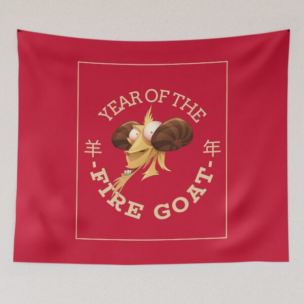 Item preview, Year Of The Goat 2027 羊年 Chinese Lunar New Year Chinese Zodiac designed and sold by GraTEEtude.
