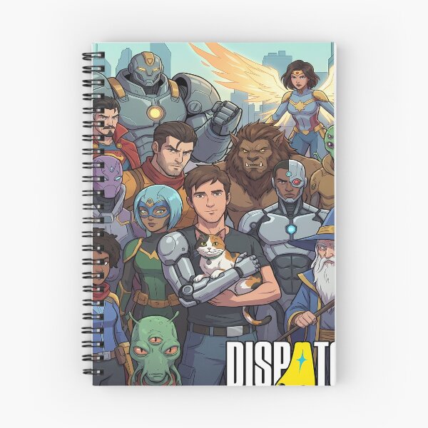 Item preview, Dispatch: Superhero Team Cartoon Illustration designed and sold by ChiqueAvenue.