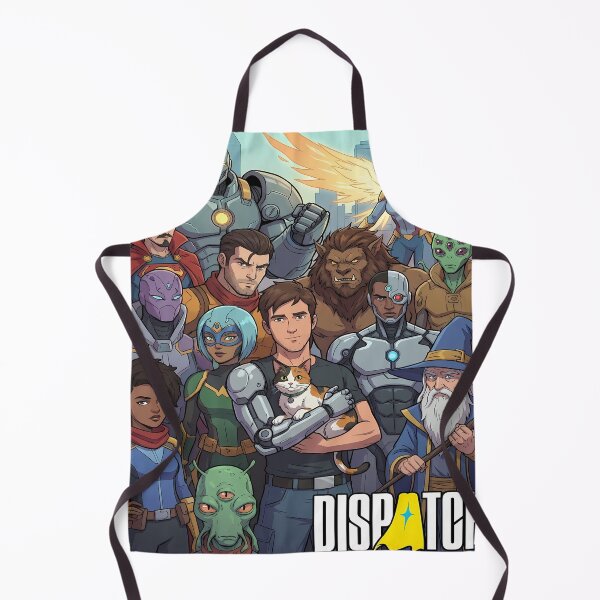 Item preview, Dispatch: Superhero Team Cartoon Illustration designed and sold by ChiqueAvenue.