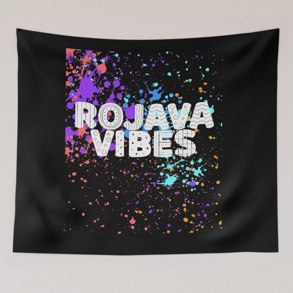 Item preview, Rojava Vibes Paint Splatter Design. Kurdish Statement Streetwear designed and sold by lang-popart.