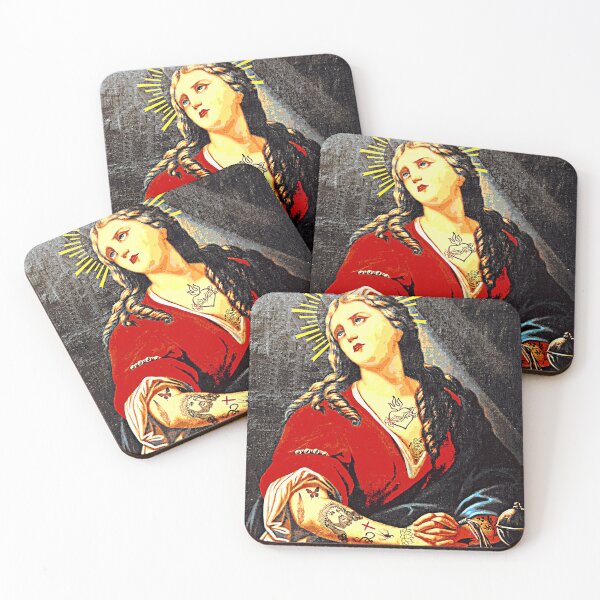 Item preview, Mary Magdelene with Tattoos designed and sold by FridaArtGallery.