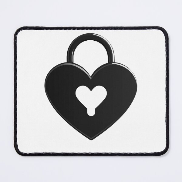 Item preview, Secret Love Heart Lock Minimalist Dark Valentines Day designed and sold by BigStar-Cart.