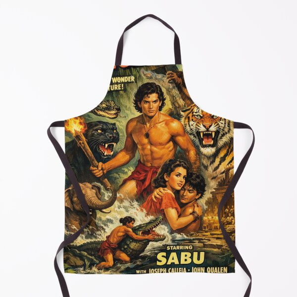 Item preview, The Jungle Book Film Art – Sabu Adventure Retro Design designed and sold by Mauswohn.