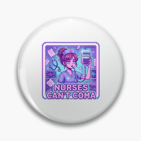 Item preview, Y2K Sticker - Nurse Can't Coma Funny Medical Gift designed and sold by OrikuStudio.