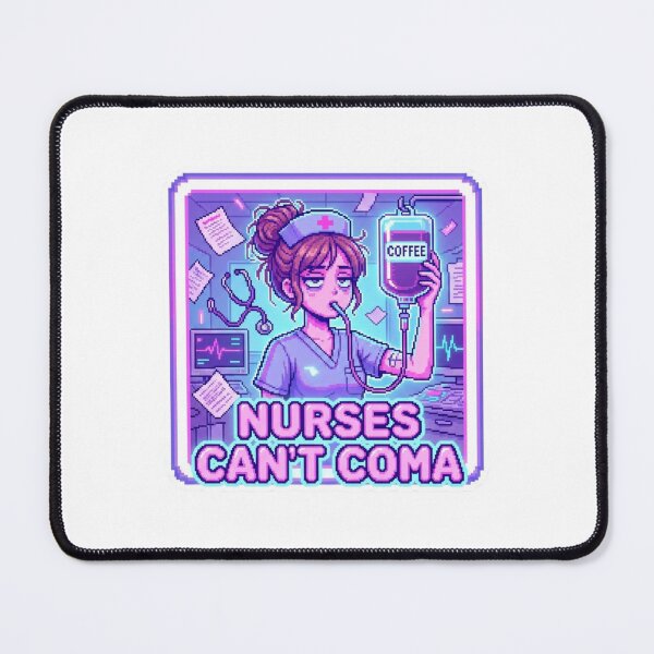 Item preview, Y2K Sticker - Nurse Can't Coma Funny Medical Gift designed and sold by OrikuStudio.