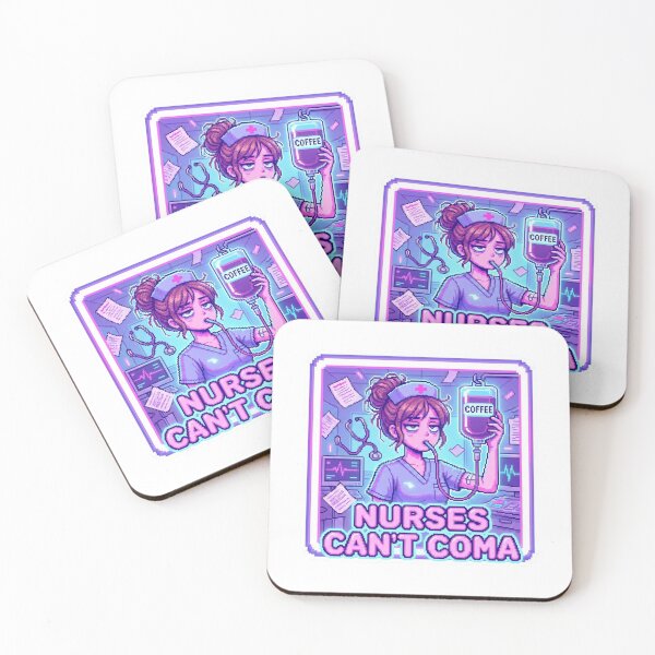 Item preview, Y2K Sticker - Nurse Can't Coma Funny Medical Gift designed and sold by OrikuStudio.