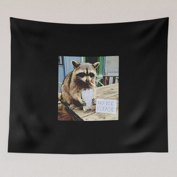 Item preview, raccoon smoking no ICE please designed and sold by SheriPeroni.