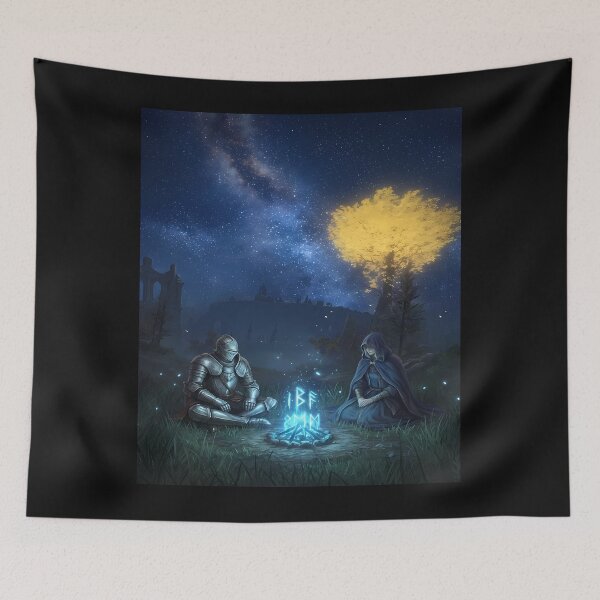Item preview, Elden Ring Bonfire Night Scene designed and sold by ChiqueAvenue.