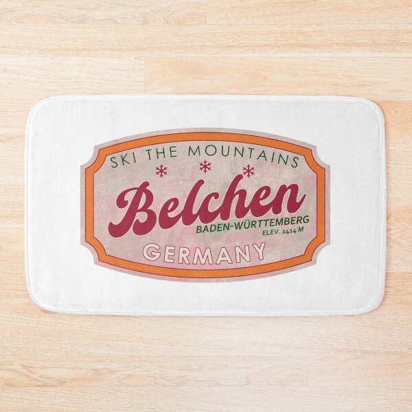 Item preview, Belchen, Germany, Baden-Württemberg, Ski, textured skiing badge designed and sold by Wanderful-roads.