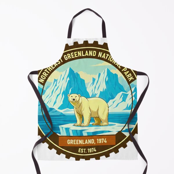 Item preview, Vintage Northeast Greenland National Park Polar Bear Arctic Travel Badge designed and sold by MT-Hub | Cute Aesthetic Art, Stickers & Phone Cases.