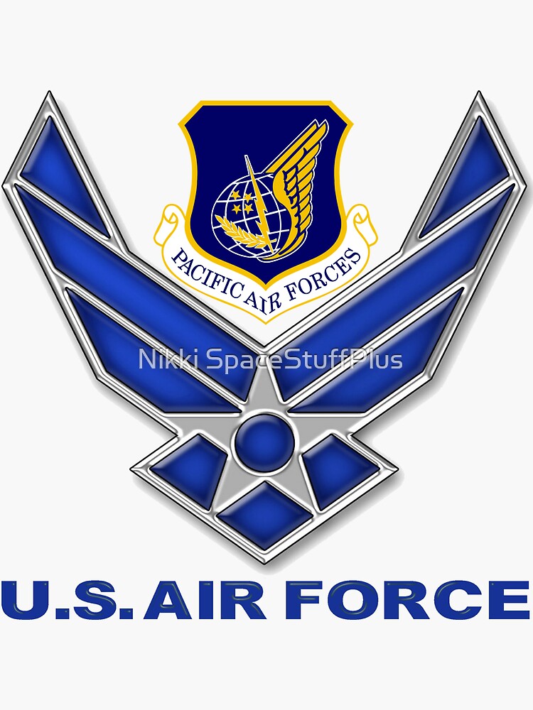 "Pacific Air Forces (PACAF) Crest" Sticker for Sale by Spacestuffplus | Redbubble