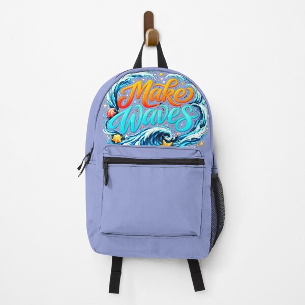 Item preview, Make Waves – Vibrant Ocean Typography Art designed and sold by MinimalistMint.