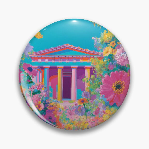 Item preview, Floral Garden: Pop Art Parthenon & Flower of Life designed and sold by BlissxPals.