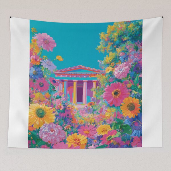 Item preview, Floral Garden: Pop Art Parthenon & Flower of Life designed and sold by BlissxPals.