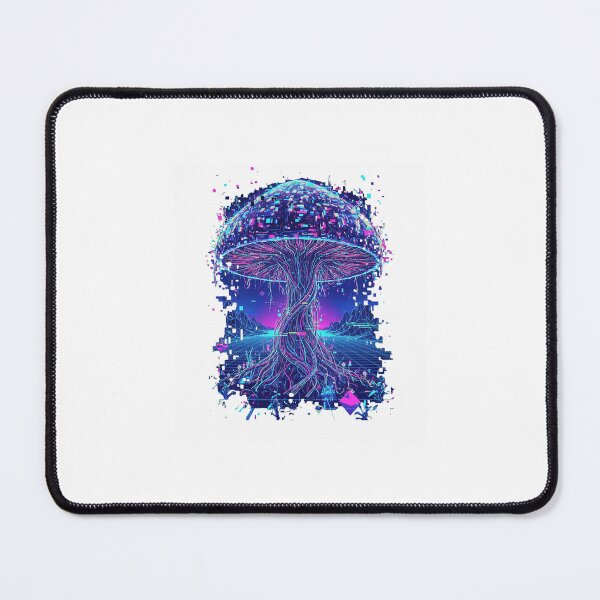 Item preview, Psychedelic Glitch Mushroom Vision designed and sold by ImeldaSparks.