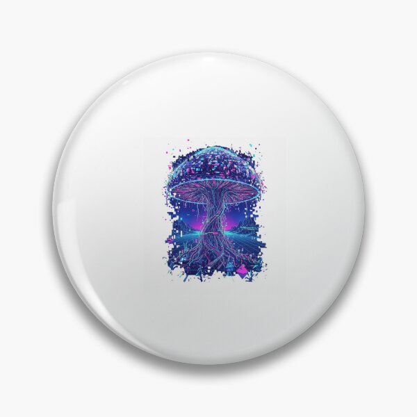 Item preview, Psychedelic Glitch Mushroom Vision designed and sold by ImeldaSparks.